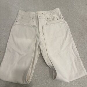 Stylish Cream Denim Jeans